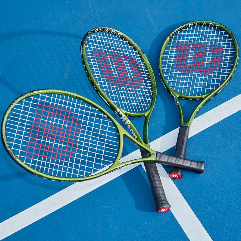 Racchetta da tennis per bambini Wilson Blade Feel Comp 25 verde WR125310U 11