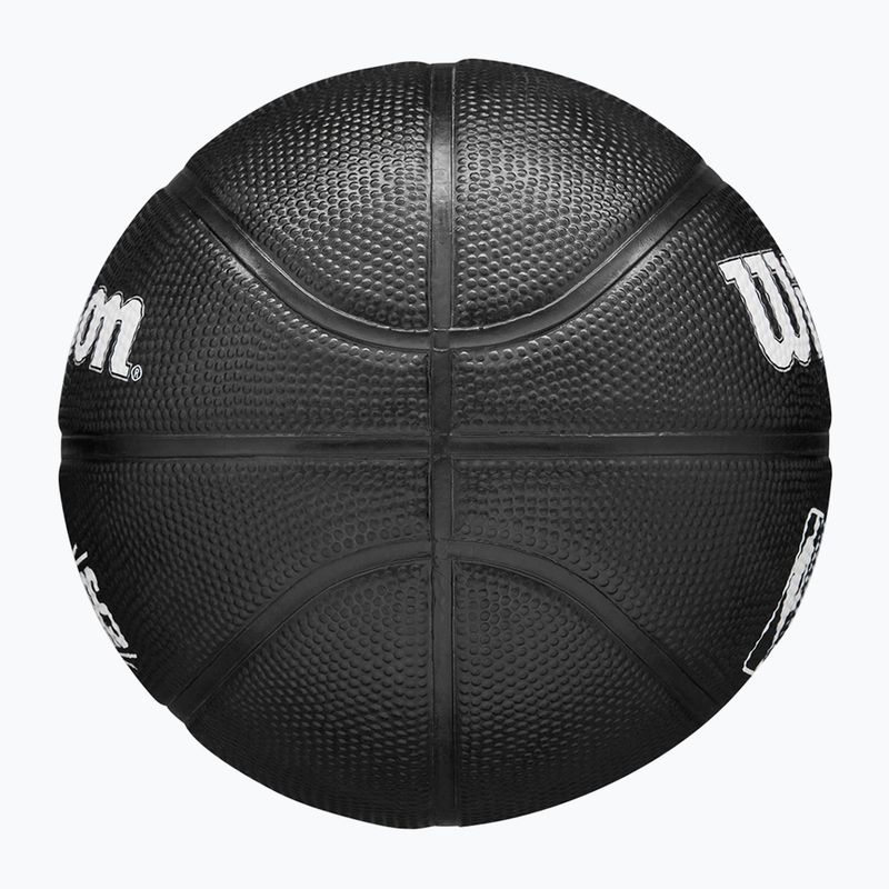 Pallone da basket Wilson per bambini NBA Team Tribute Mini Los Angeles Clippers nero taglia 3 4
