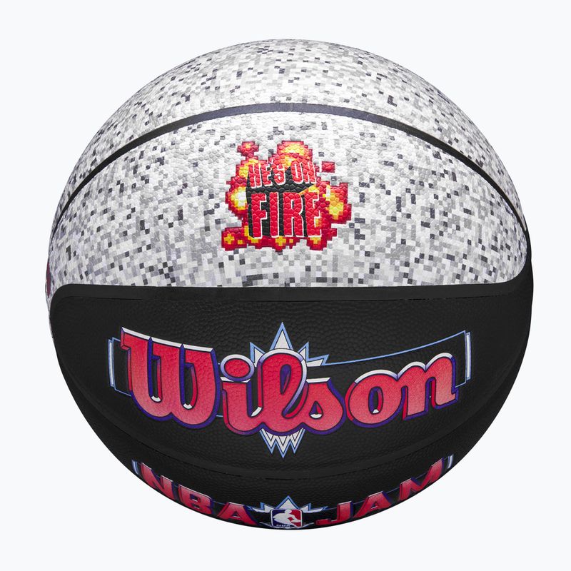 Wilson NBA Jam Indoor Outdoor basket nero/grigio taglia 7 4