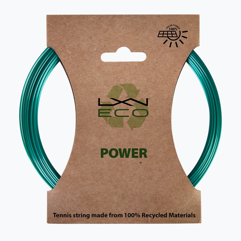 Corda da tennis Luxilon Eco Power 125 12,2 m verde acqua