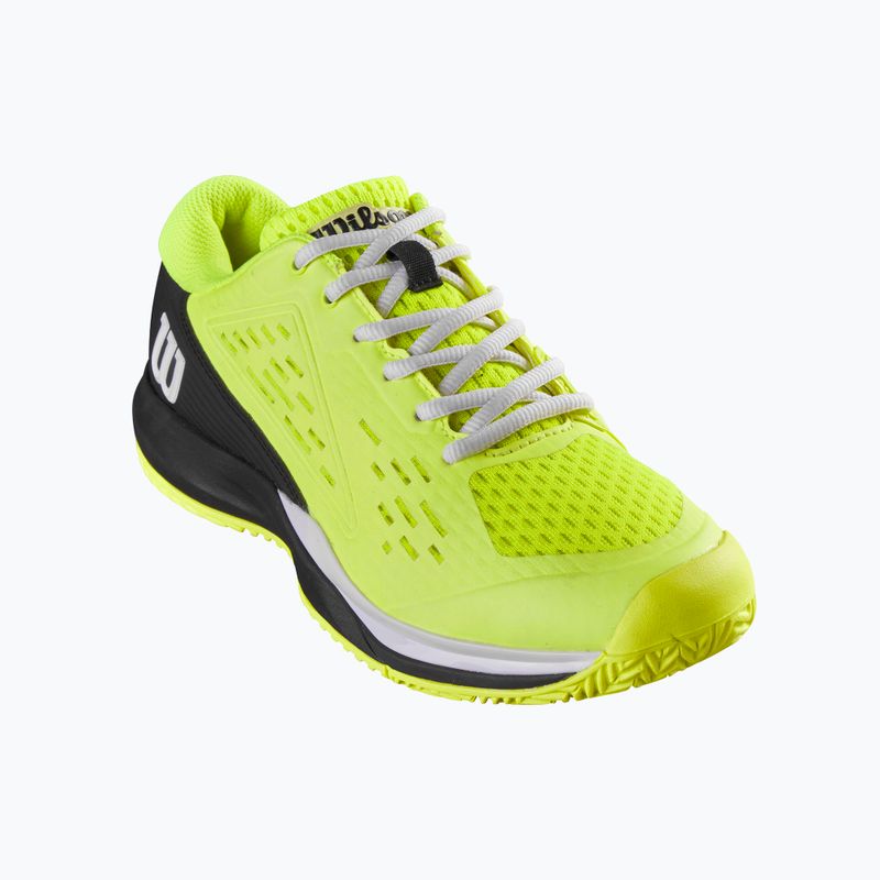 Scarpe da tennis Wilson Rush Pro Ace Safety Jr bambino nero e giallo WRS331140 12