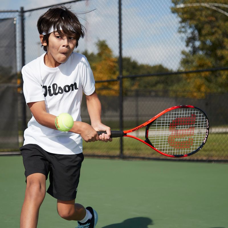 Racchetta da tennis Wilson Pro Staff Precision 25 rosso/nero per bambini WR117910H 10