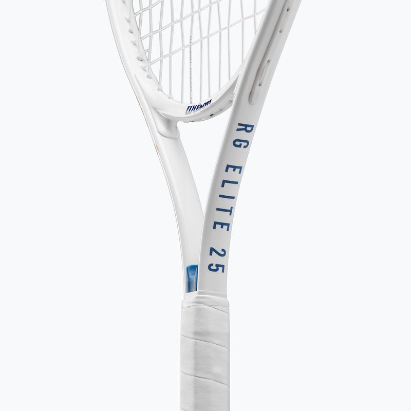 Racchetta da tennis Wilson Roland Garros Elite 25 bianco/navy per bambini 6