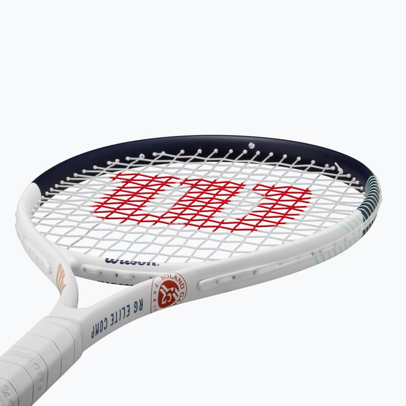 Racchetta da tennis Wilson Roland Garros Elite Comp Jr per bambini bianco/navy 5