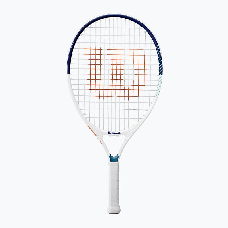 Racchetta da tennis Wilson Roland Garros Elite 21 bianco/navy per bambini