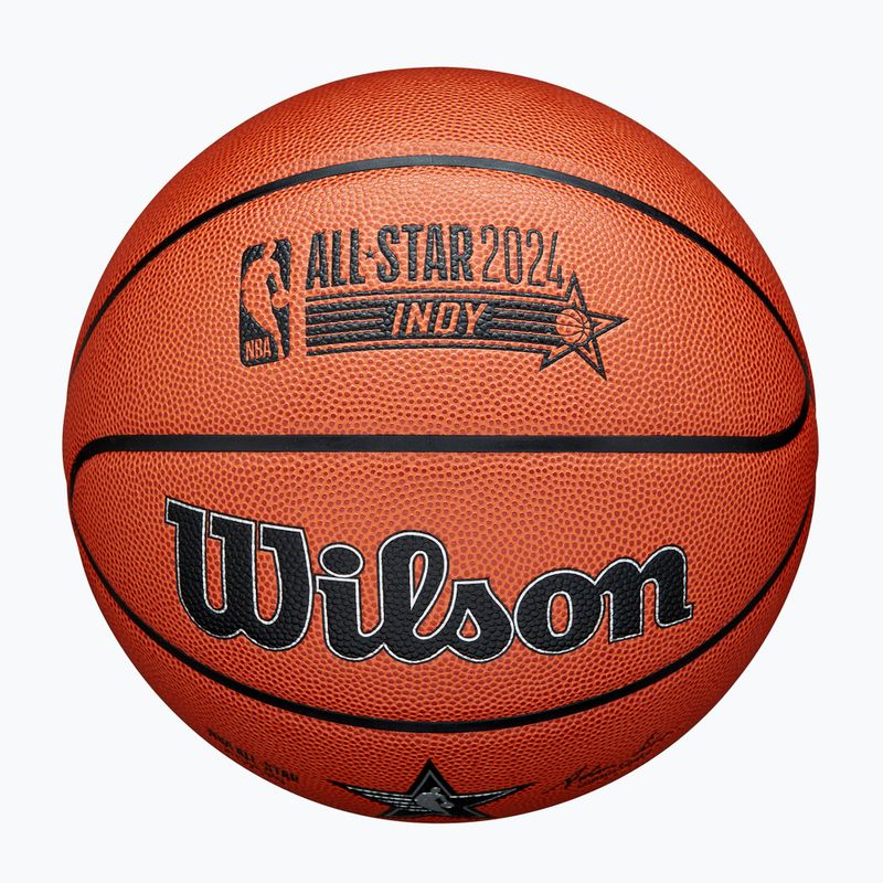Wilson 2024 NBA All Star Replica basket marrone dimensioni 7 4