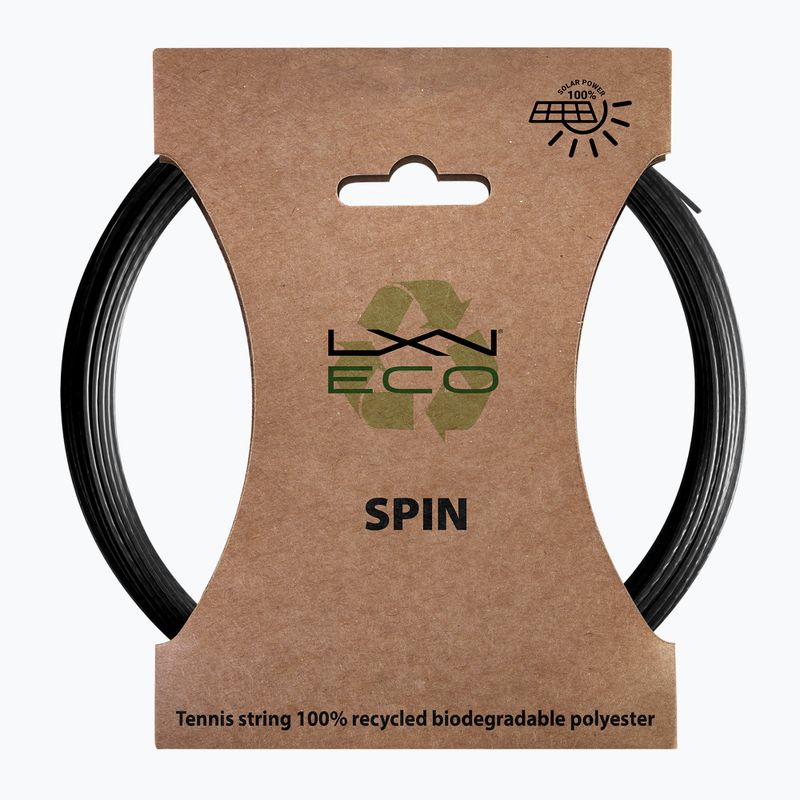 Corda da tennis Luxilon Eco Spin 125 12,2 m nero