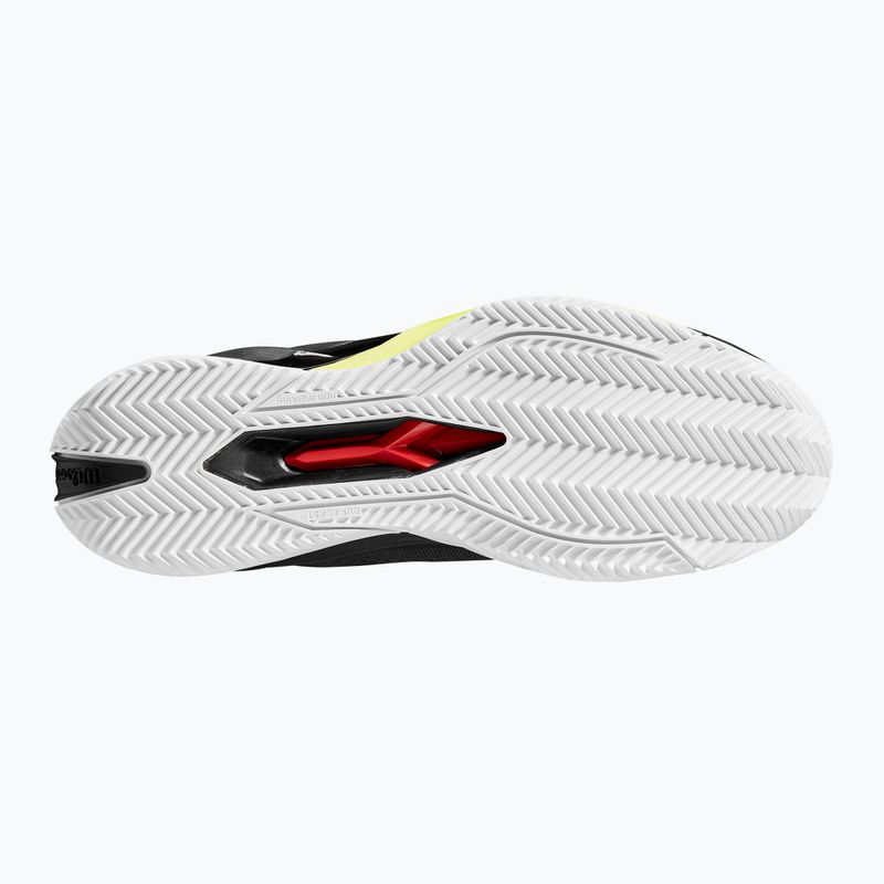 Scarpe da tennis da uomo Wilson Rush Pro 4.0 Clay nero/bianco/giallo sicurezza 13