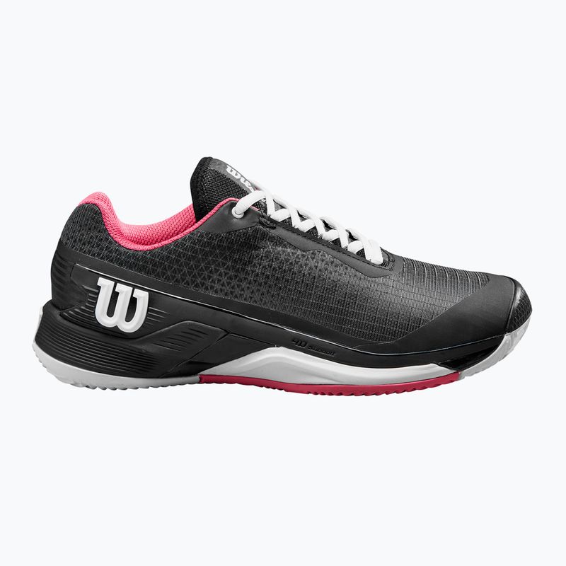Scarpe da tennis da donna Wilson Rush Pro 4.0 Clay nero/rosa/bianco 9