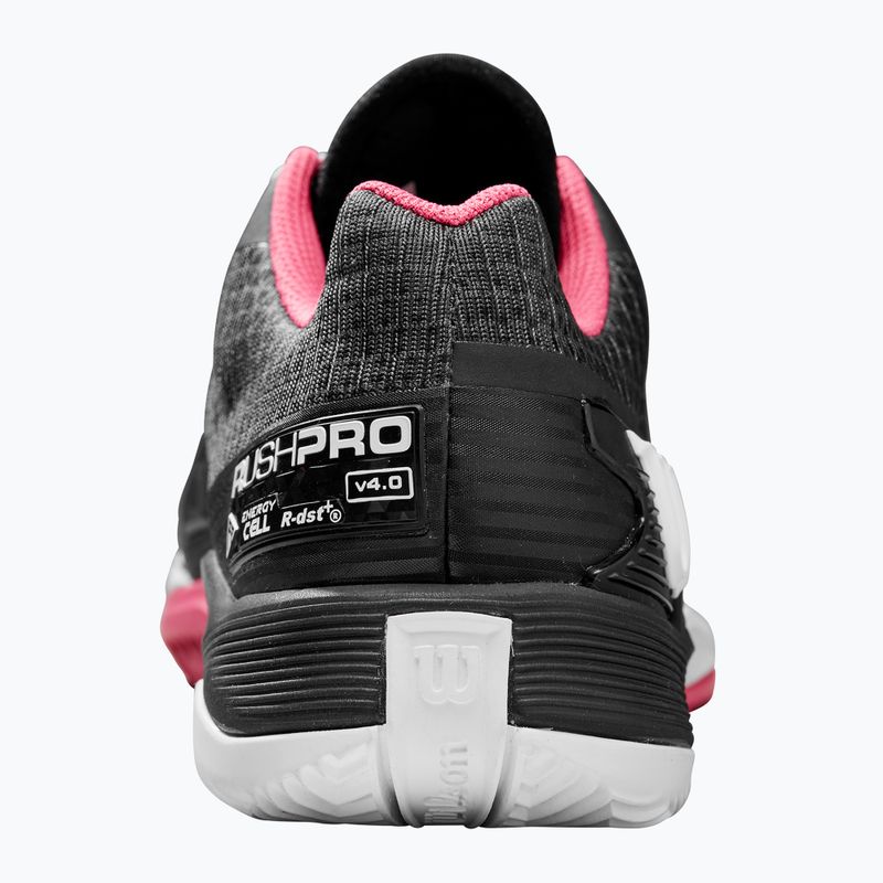 Scarpe da tennis da donna Wilson Rush Pro 4.0 Clay nero/rosa/bianco 11