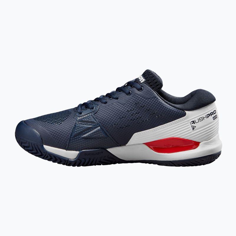 Scarpe da tennis da uomo Wilson Rush Pro Ace navy blazer/ bianco/ wilson red 3