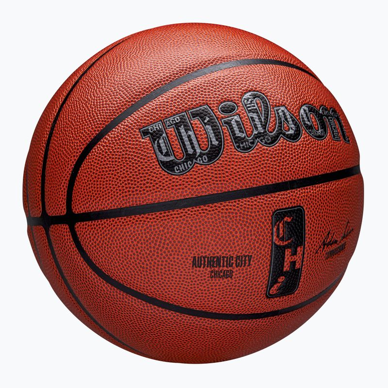 Wilson basket NBA autentico City Chicago marrone dimensioni 7 2