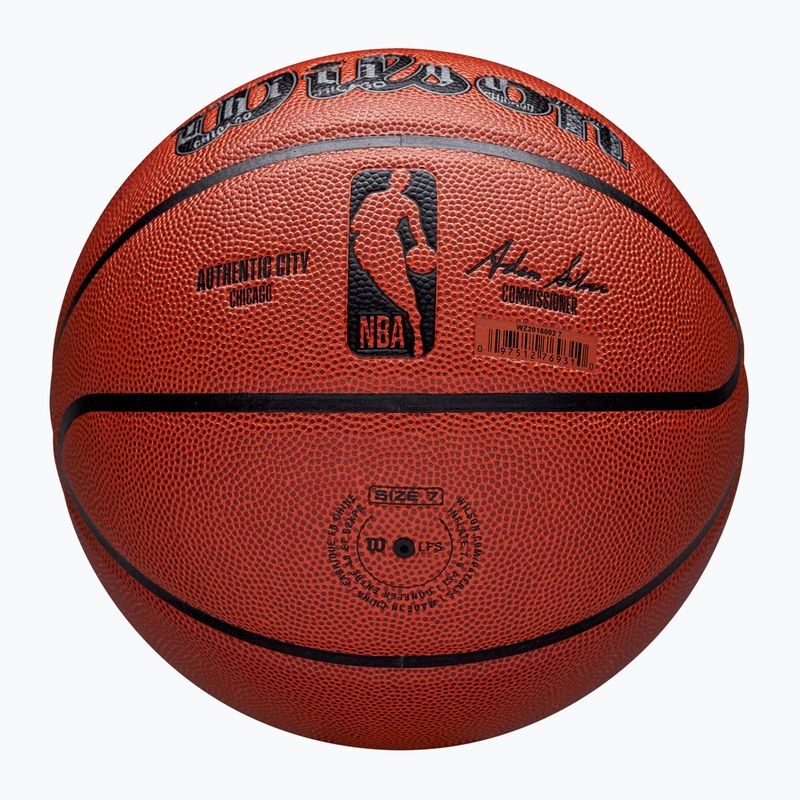 Wilson basket NBA autentico City Chicago marrone dimensioni 7 6