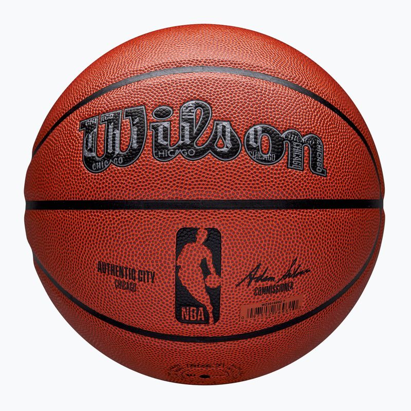 Wilson basket NBA autentico City Chicago marrone dimensioni 7 7