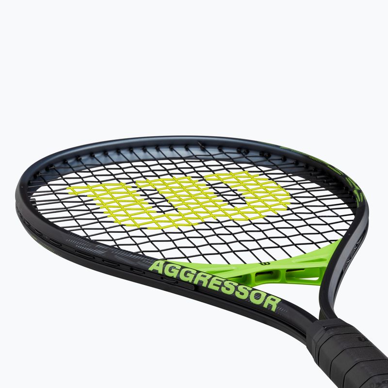 Racchetta da tennis Wilson Aggressor nero/verde 5