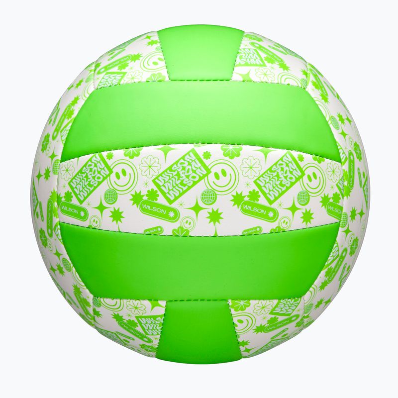 Pallone da pallavolo Wilson Stamp green/white misura 5 6
