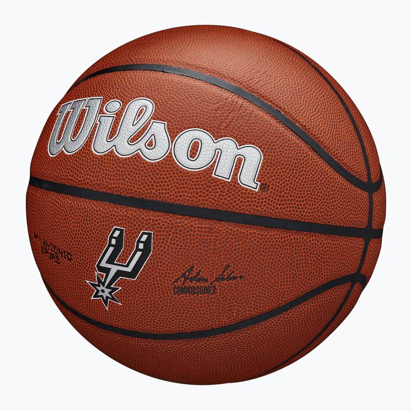 Wilson NBA Team Alliance San Antonio Spurs marrone basket dimensioni 7 3