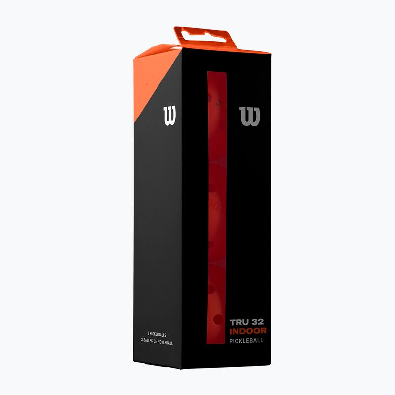 Wilson TRU 32 Indoor Picketballs 3 pezzi arancione. 4