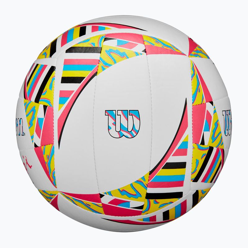 Wilson AVP Movement beach volley bianco/rosa/giallo taglia 5 5