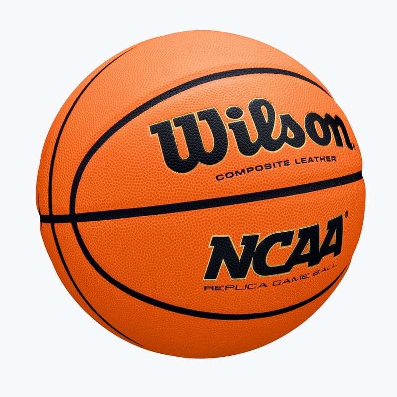 Pallone da basket Wilson NCAA Replica Game orange misura 7 2