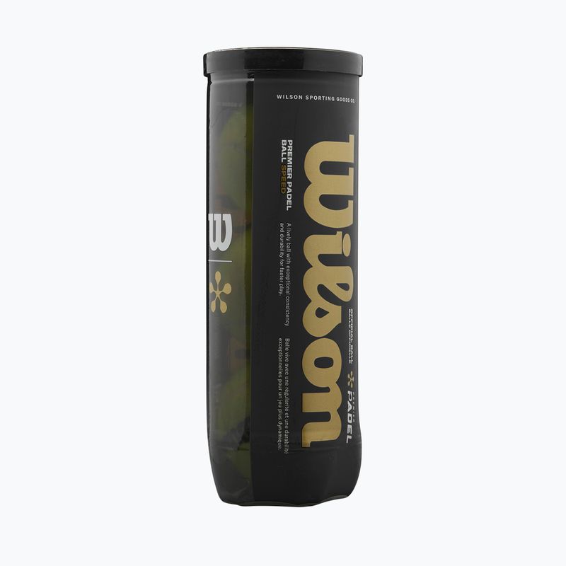 Palline da padel Wilson Premier Padel Speed 3B 3 pz. yellow 4
