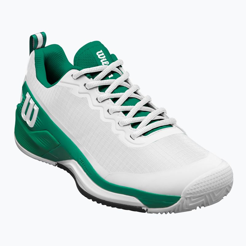 Scarpe da tennis da uomo Wilson Rush Pro 4.5 Clay bianco / bosforo / nero 8