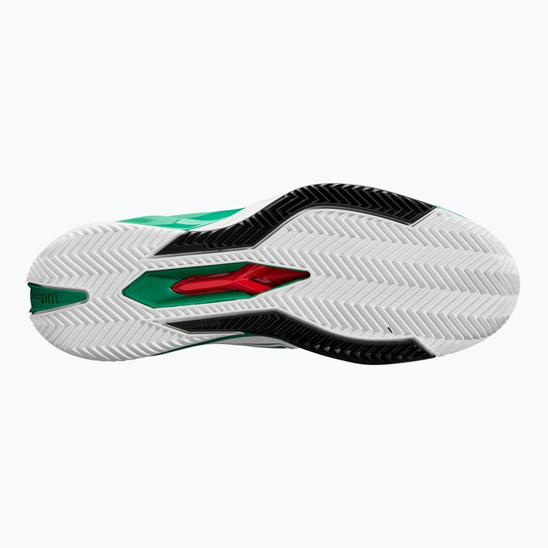Scarpe da tennis da uomo Wilson Rush Pro 4.5 Clay bianco / bosforo / nero 12