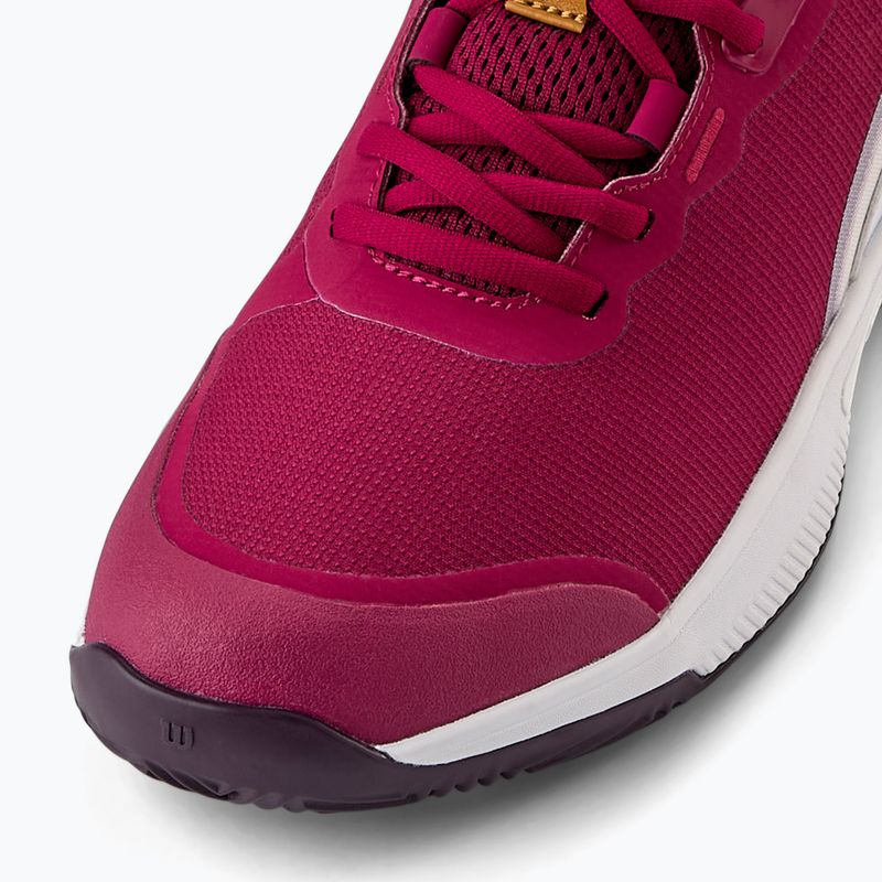 Scarpe da tennis da donna Wilson Intrigue Pro Clay W RG beaujolais/bianco/prugna perfetto 5