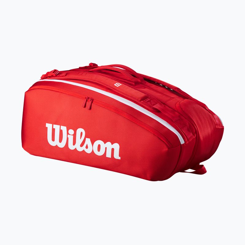 Wilson Super Tour Red 15PK borsa da tennis rossa