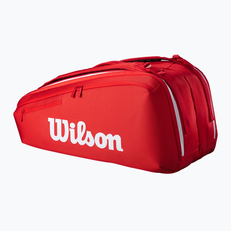 Wilson Super Tour Red 9PK borsa da tennis rossa 2