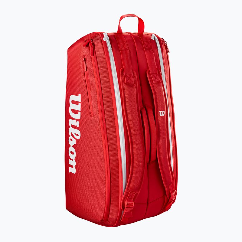 Wilson Super Tour Red 9PK borsa da tennis rossa 3