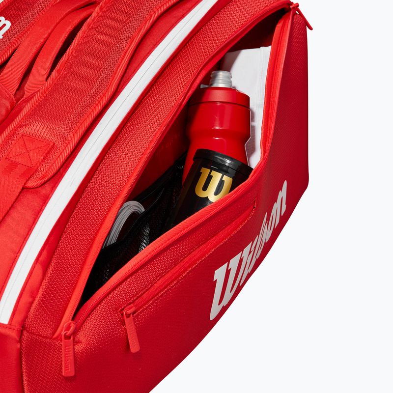 Wilson Super Tour Red 9PK borsa da tennis rossa 9
