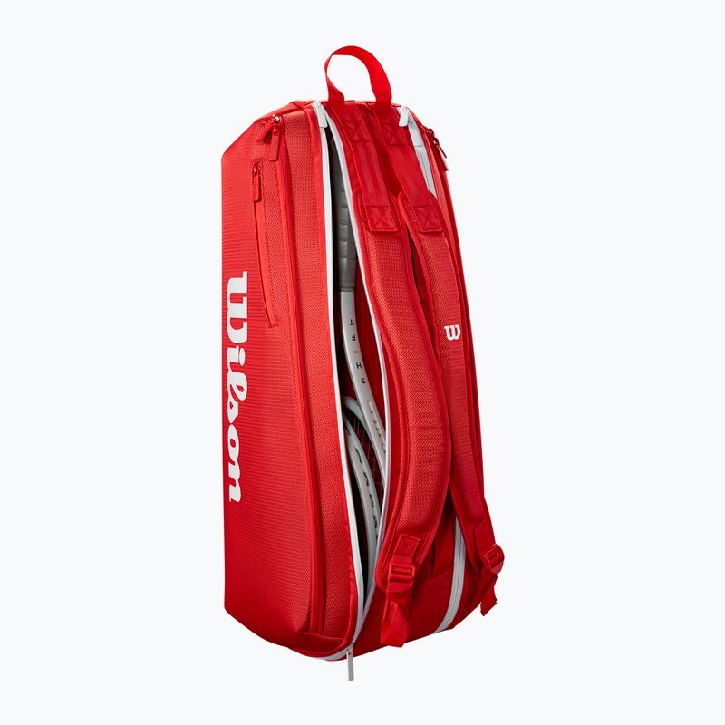 Wilson Super Tour Red 6PK borsa da tennis rossa 4