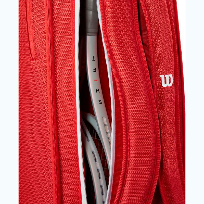 Wilson Super Tour Red 6PK borsa da tennis rossa 8