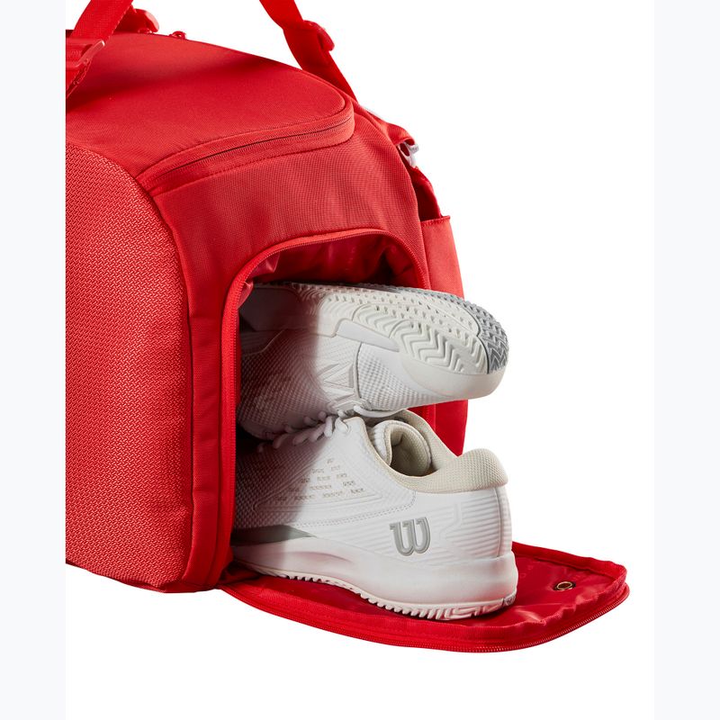 Wilson Super Tour Red Small Duffel borsa da tennis rossa 4