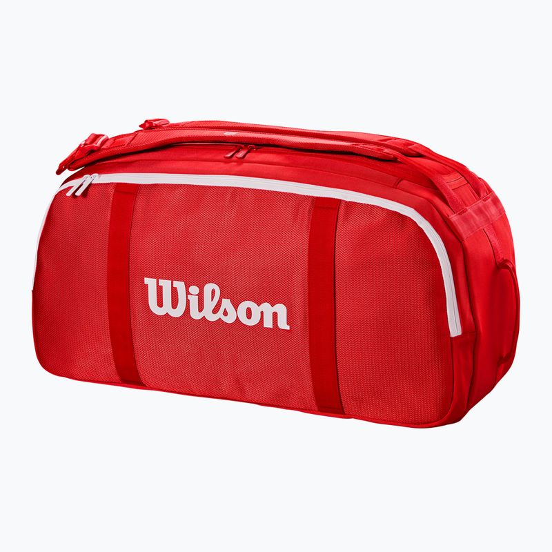 Wilson Super Tour Red Coaches Duffel borsa da tennis rossa