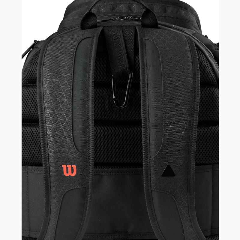 Zaino da tennis Wilson Clash V3 Super Tour nero/infrarosso 5
