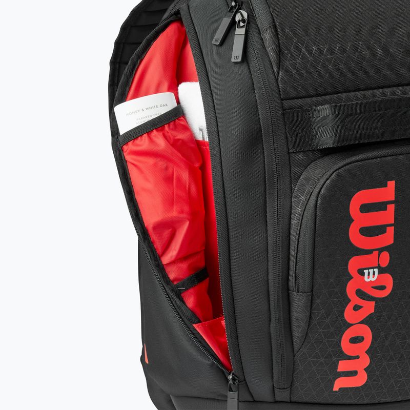 Zaino da tennis Wilson Clash V3 Super Tour nero/infrarosso 7