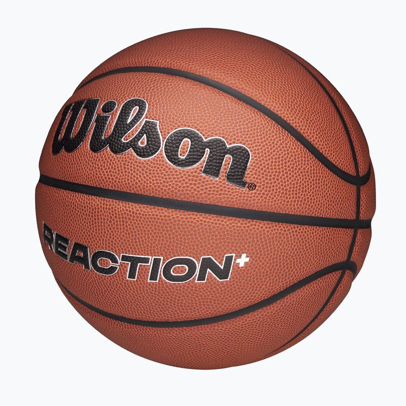 Pallone da basket Wilson Reaction Pro brown/silver misura 7 3