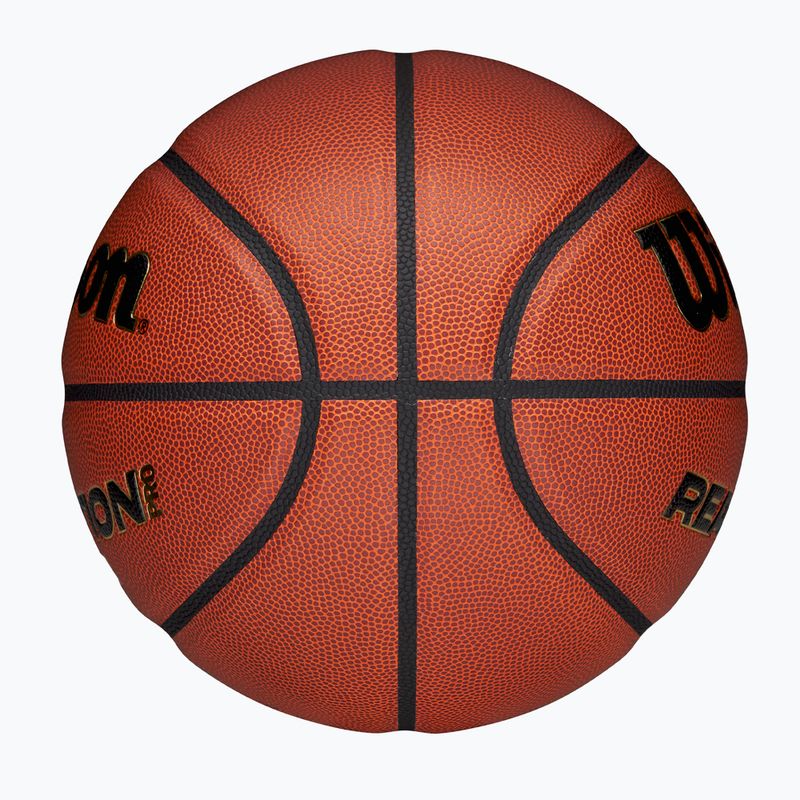 Pallone da basket Wilson Reaction Pro brown/gold misura 7 4