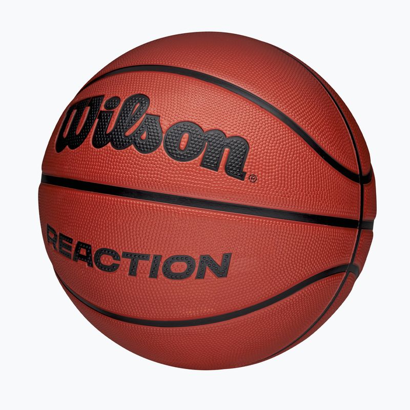 Pallone da basket Wilson Reaction brown misura 7 3
