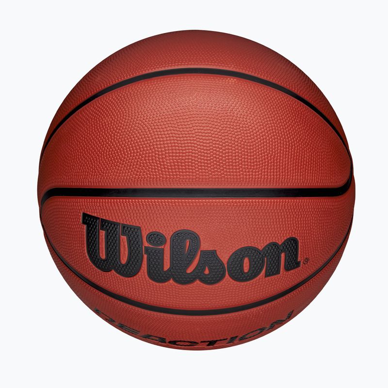 Pallone da basket Wilson Reaction brown misura 7 5