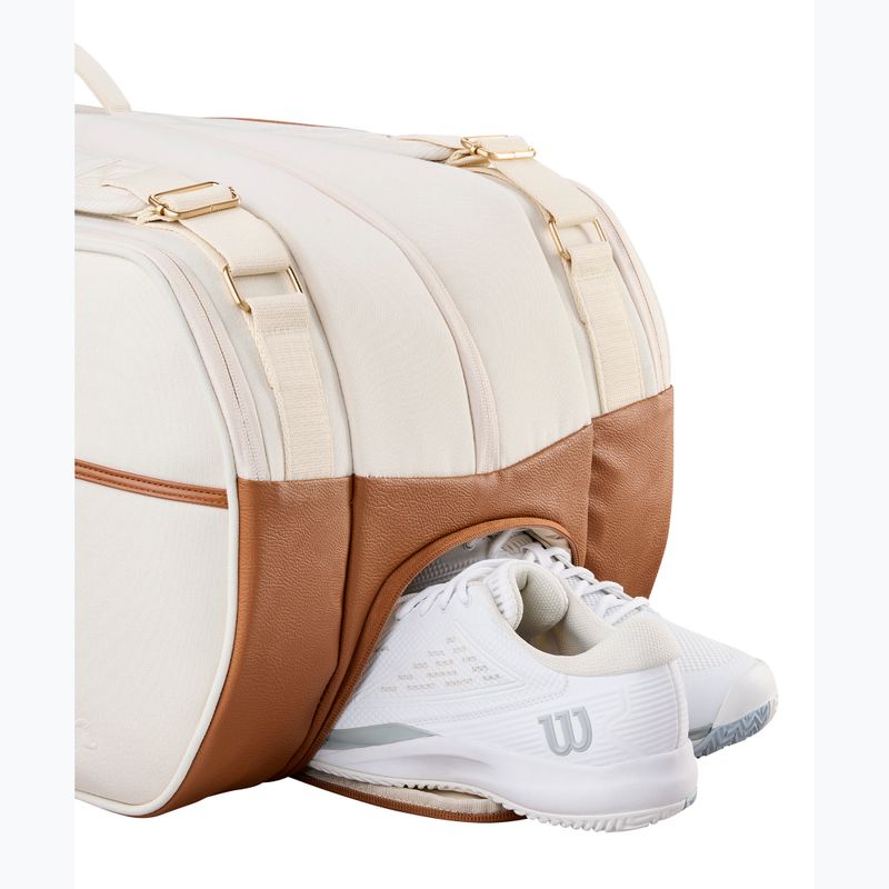 Borsa da tennis Wilson Roger Federer Lawn Tournament 15Pk cream 4