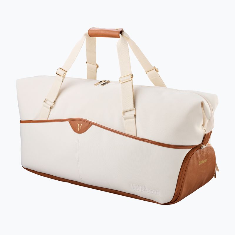 Borsa da tennis Wilson Roger Federer Lawn Practice Duffel 6Pk cream