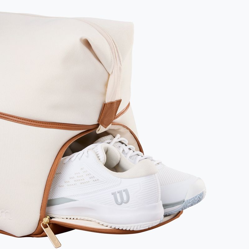Borsa da tennis Wilson Roger Federer Lawn Practice Duffel 6Pk cream 2