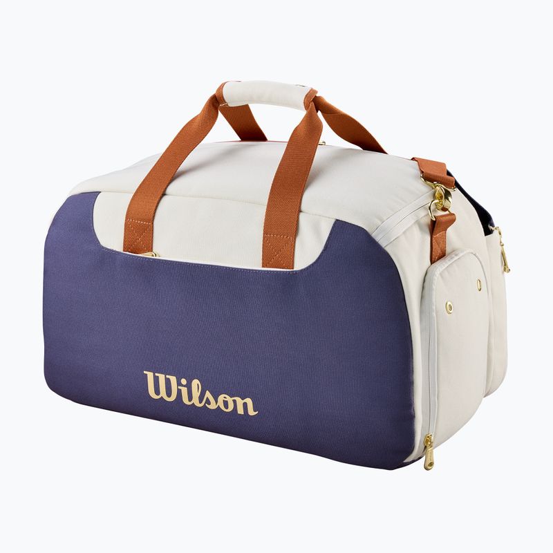 Borsa da tennis Wilson Heritage Small Duffel cream/clay/navy 2