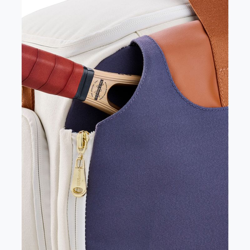 Borsa da tennis Wilson Heritage Small Duffel cream/clay/navy 6