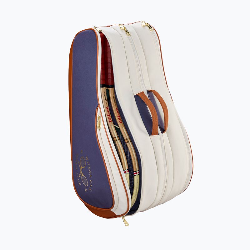 Borsa da tennis Wilson Heritage V2 12Pk cream/clay/navy 5