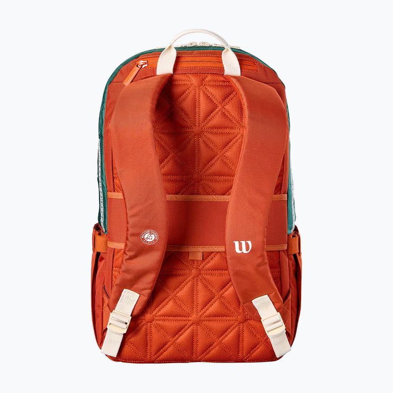 Zaino da tennis Wilson Roland Garros 2026 cream/clay/green 2