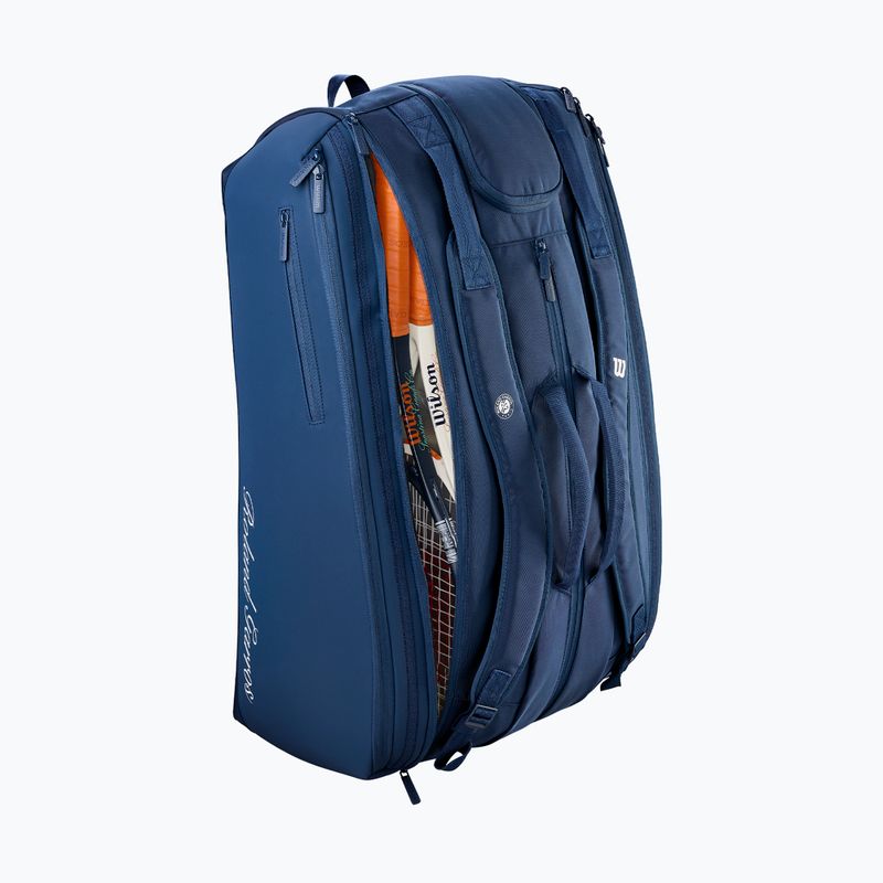 Borsa da tennis Wilson Roland Garros Session De Soiree Super Tour 15Pk 2026 navy/clay 4